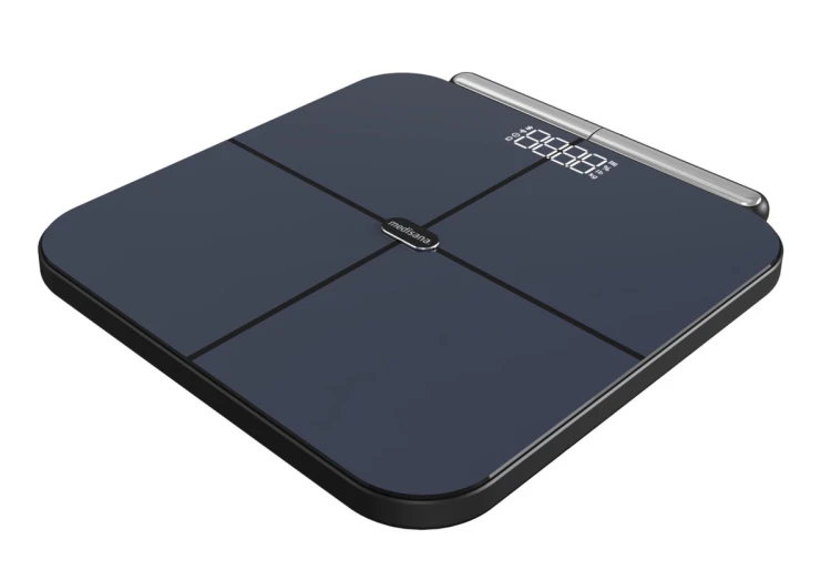 Holistyczna 8-punktowa waga analityczna Medisana BS 850 do 180 kg |VitaDock | pomiar całego ciała | antracytowy