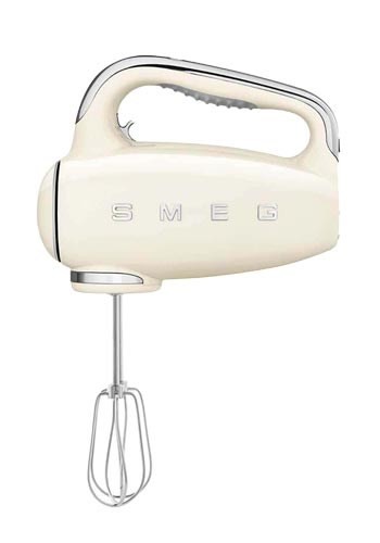 Mikser ręczny Smeg HMF01CREU w kremie w stylu retro z lat 50.