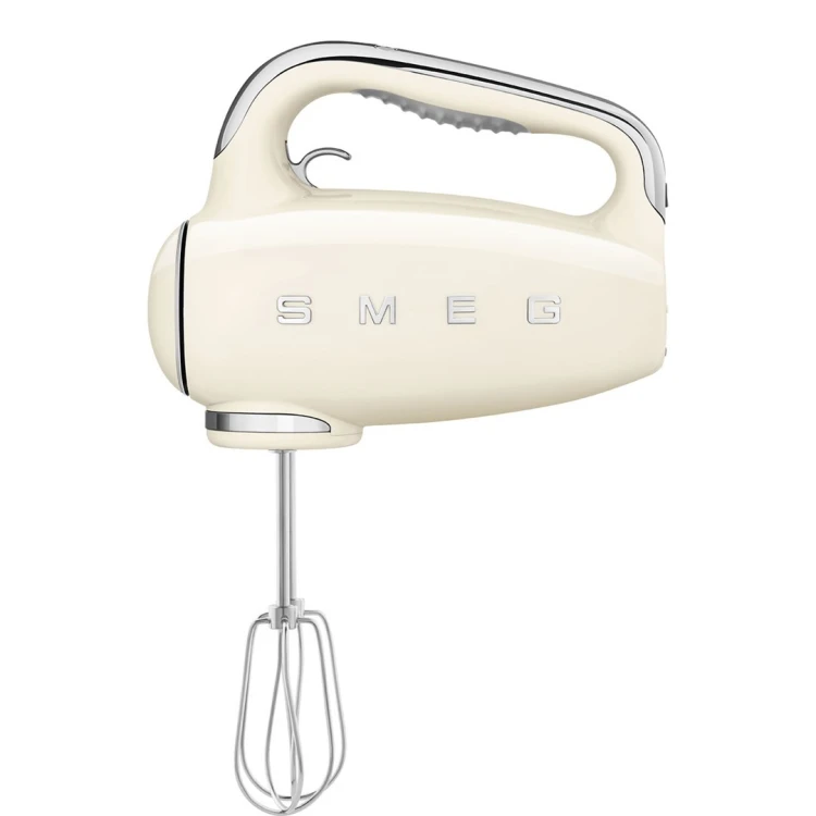 Mikser ręczny Smeg HMF01CREU w kremie w stylu retro z lat 50.
