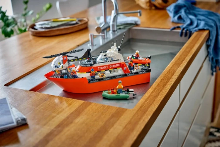 LEGO CITY 60504 Łódź ratunkowa i helikopter straży przybrzeżnej