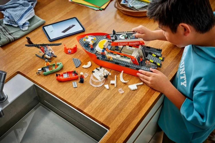 LEGO CITY 60504 Łódź ratunkowa i helikopter straży przybrzeżnej