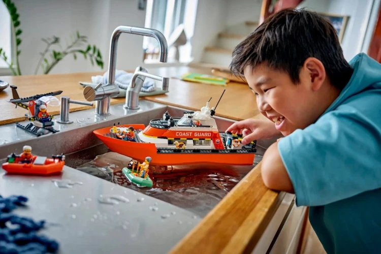 LEGO CITY 60504 Łódź ratunkowa i helikopter straży przybrzeżnej