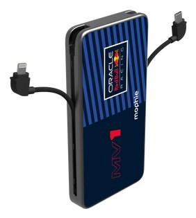 Powerbank Mophie Powerstation Plus 10K Red Bull Racing MV1 - powerbank 10000mAh, zintegrowany kabel USB-C oraz lightning (1x port USB-C)