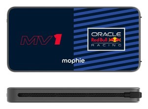 Powerbank Mophie Powerstation Plus 10K Red Bull Racing MV1 - powerbank 10000mAh, zintegrowany kabel USB-C oraz lightning (1x port USB-C)
