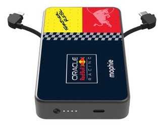 Powerbank Mophie Powerstation Plus 10K Red Bull Racing - powerbank 10000mAh, zintegrowany kabel USB-C oraz lightning (1x port USB-C)