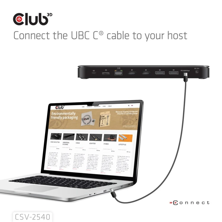 Stacja dokująca NB ACC 14IN1/USB-C 150W CSV-2540 CLUB3D