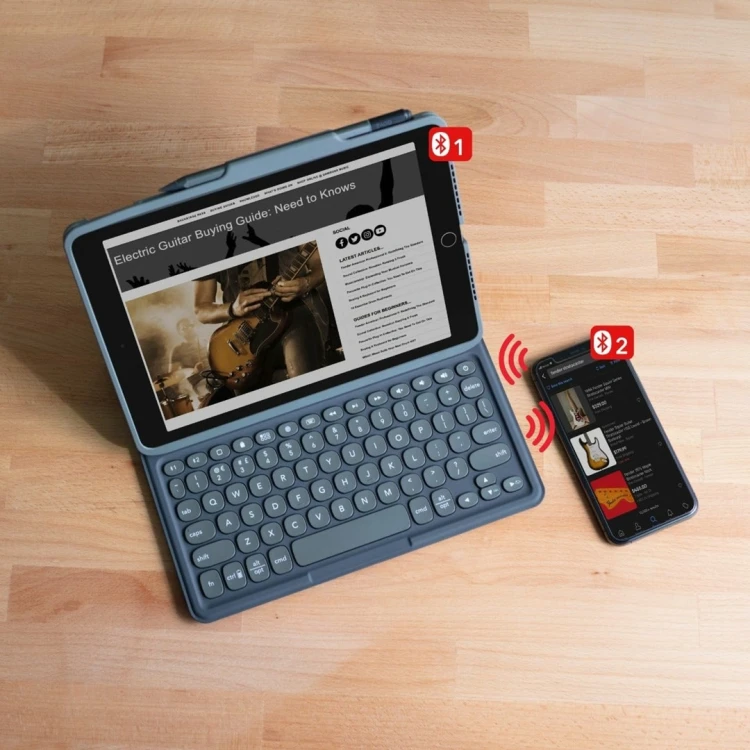ZAGG Keyboard Pro Keys - obudowa z klawiaturą i uchwytem na Apple Pencil do iPad 10.9" 10G / 11" (A16) (black/gray)