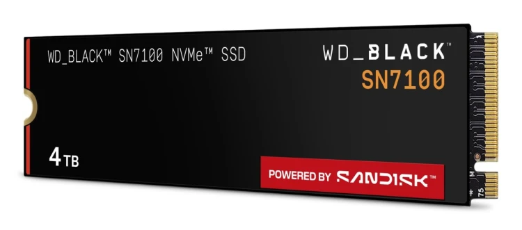 Western Digital Black SN7100 4 TB M.2 PCI Express 4.0 NVMe 3D TLC NAND