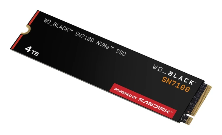 Western Digital Black SN7100 4 TB M.2 PCI Express 4.0 NVMe 3D TLC NAND