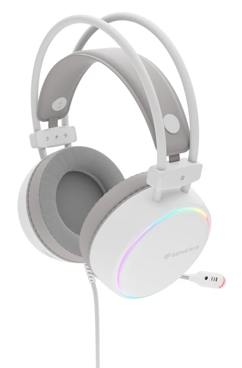 Słuchawki/zestaw słuchawkowy GENESIS NSG-2308 Przewodowa Opaska na głowę Gaming USB Typu-A Biały