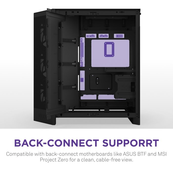 NZXT H9 Flow RGB+ Midi Tower Czarny