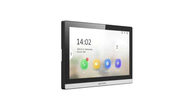 Hikvision DS-KH6350-WTE1 wideodomofon 17,8 cm (7") Czarny