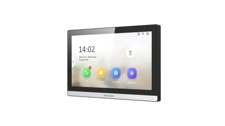 Hikvision DS-KH6350-WTE1 wideodomofon 17,8 cm (7") Czarny