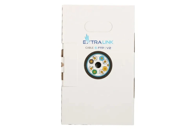 Extralink Kabel sieciowy skrętka CAT6 FTP (F/UTP) V2 Zewnętrzny 305M