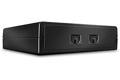 Lindy 70436 przełącznik audio Czarny