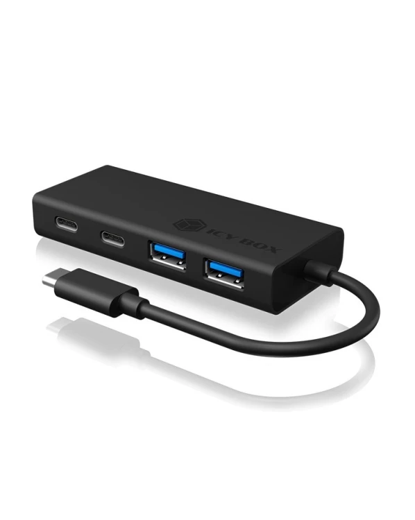 ICY BOX IB-HUB1426-CPD USB 3.2 Gen 1 (3.1 Gen 1) Type-C 5000 Mbit/s Czarny