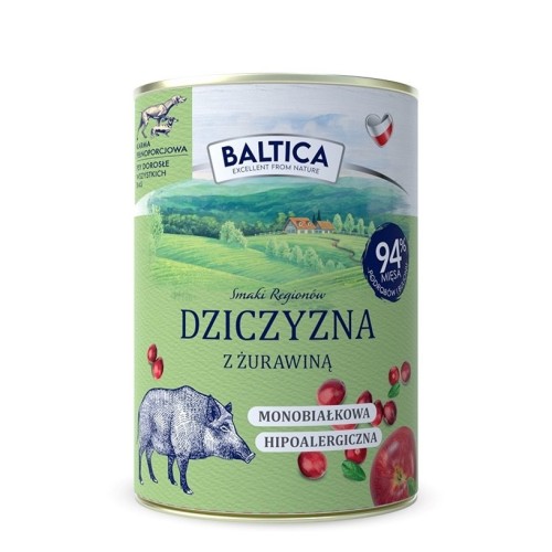 BALTICA SMAKI REGIONÓW Dziczyzna z żurawiną 400g