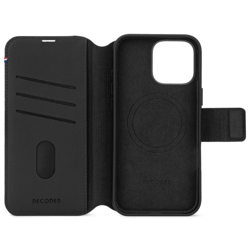 Decoded Leather Detachable Wallet pokrowiec na telefon komórkowy 17,5 cm (6.9") Z klapką Czarny