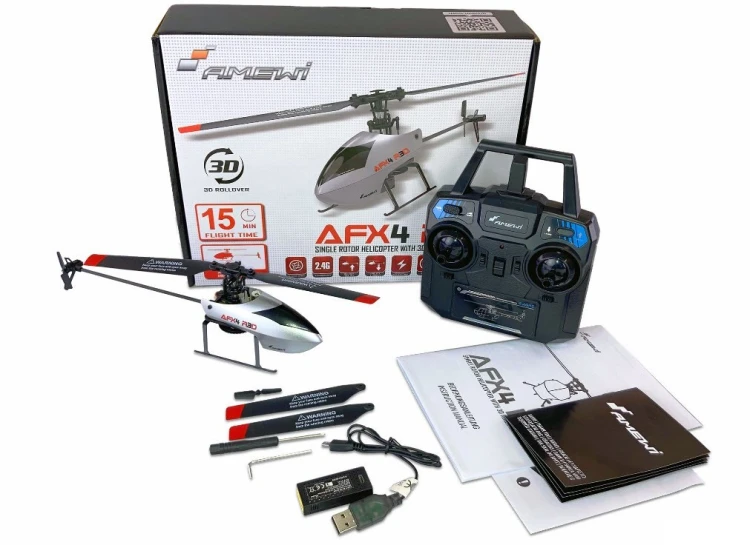 Amewi AFX4 zdalnie sterowany model Helikopter Silnik elektryczny