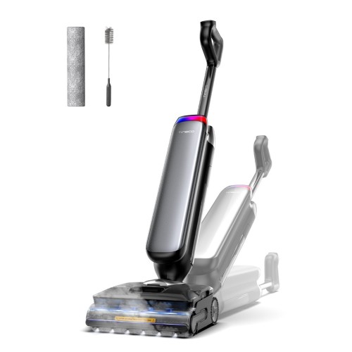 Tineco Floor One S9 Artist Steam Pro Odkurzacz pionowy Bateria Suchy i Mokry Bez worka Czarny, Srebrny