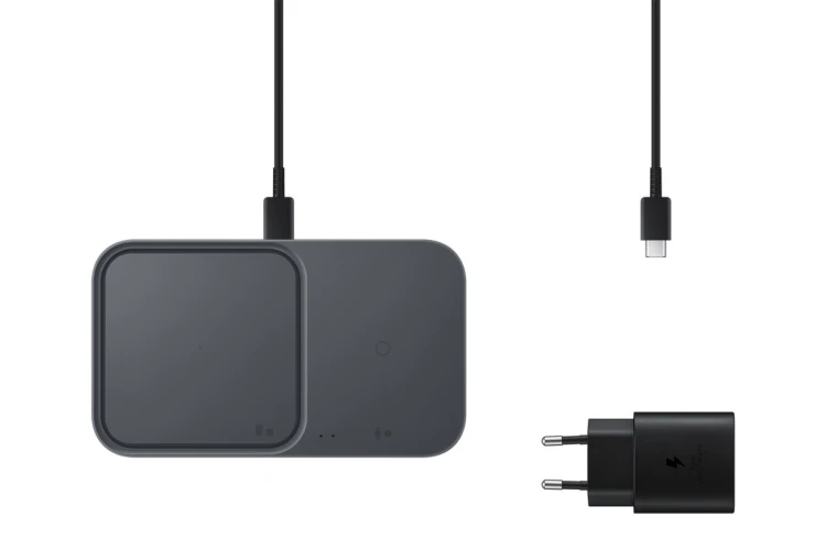 Samsung EP-P5400 Słuchawki, Smartfon, Smartwatch Szary USB Bezprzewodowe ładowanie Wewnętrzna