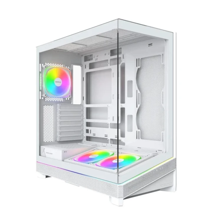 Montech Sky 3 PC-Gehäuse, Midi-Tower, ATX, ARGB, Tempered Glass - weiß