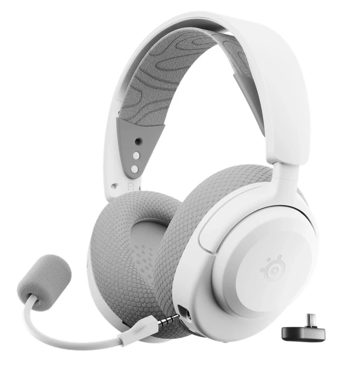 Steelseries Arctis Nova 3P Zestaw słuchawkowy Bezprzewodowy Opaska na głowę Gaming USB Type-C Bluetooth Biały