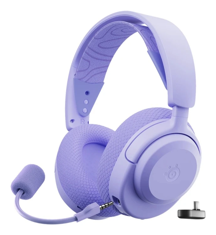Steelseries Arctis Nova 3P Zestaw słuchawkowy Bezprzewodowy Opaska na głowę Gaming USB Type-C Bluetooth Lawenda