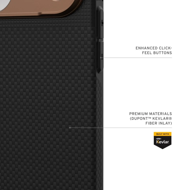 Urban Armor Gear 114554113985 pokrowiec na telefon komórkowy 17,5 cm (6.9") Grafitowy, Brąz