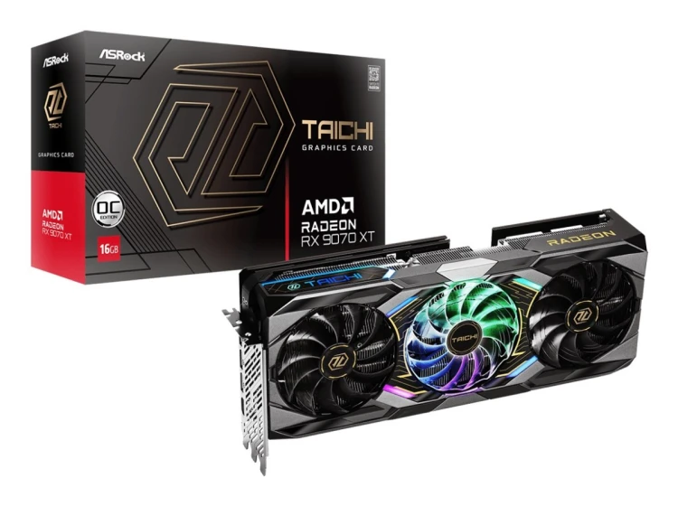 Karta graficzna Asrock Taichi Radeon RX 9070 XT OC AMD 16 GB GDDR6