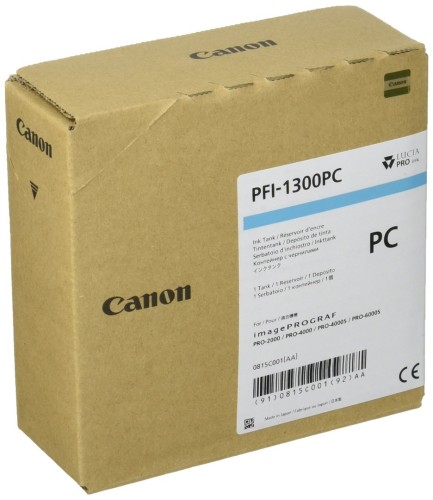 Canon PFI-1300 PC - Photo Cyan - Oryginał - Zbiornik z atramentem - do imagePROGRAF PRO-2000, PRO-4000, PRO-4000S, PRO-6000S