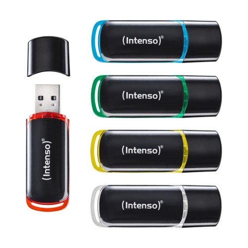 Intenso 3511595 pamięć USB 64 GB USB Typu-A 2.0 Czarny, Czerwony, Zielony, Przezroczysty, Żółty, Niebieski