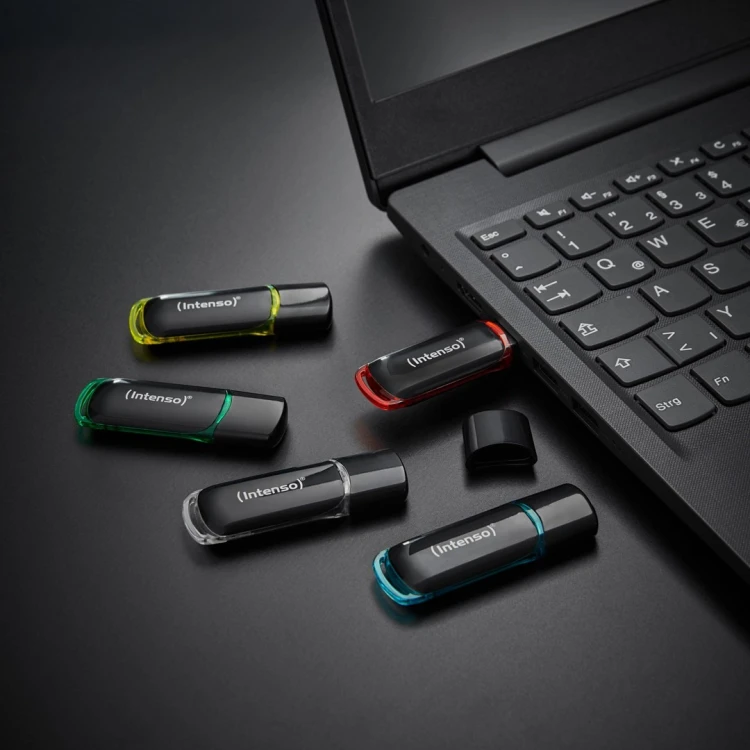 Intenso 3511595 pamięć USB 64 GB USB Typu-A 2.0 Czarny, Czerwony, Zielony, Przezroczysty, Żółty, Niebieski