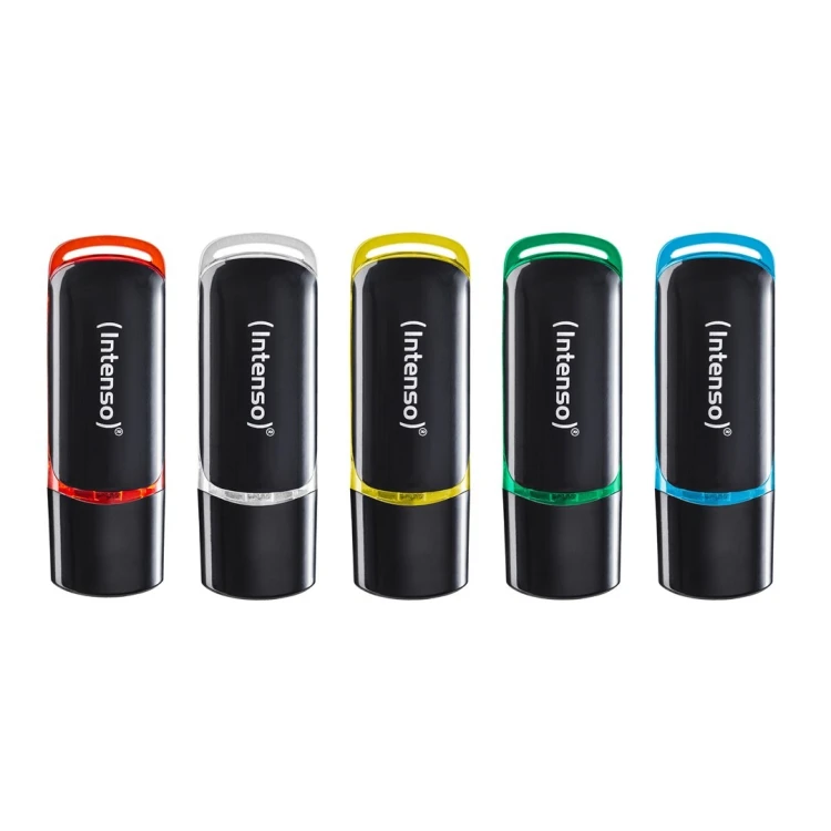 Intenso 3511595 pamięć USB 64 GB USB Typu-A 2.0 Czarny, Czerwony, Zielony, Przezroczysty, Żółty, Niebieski