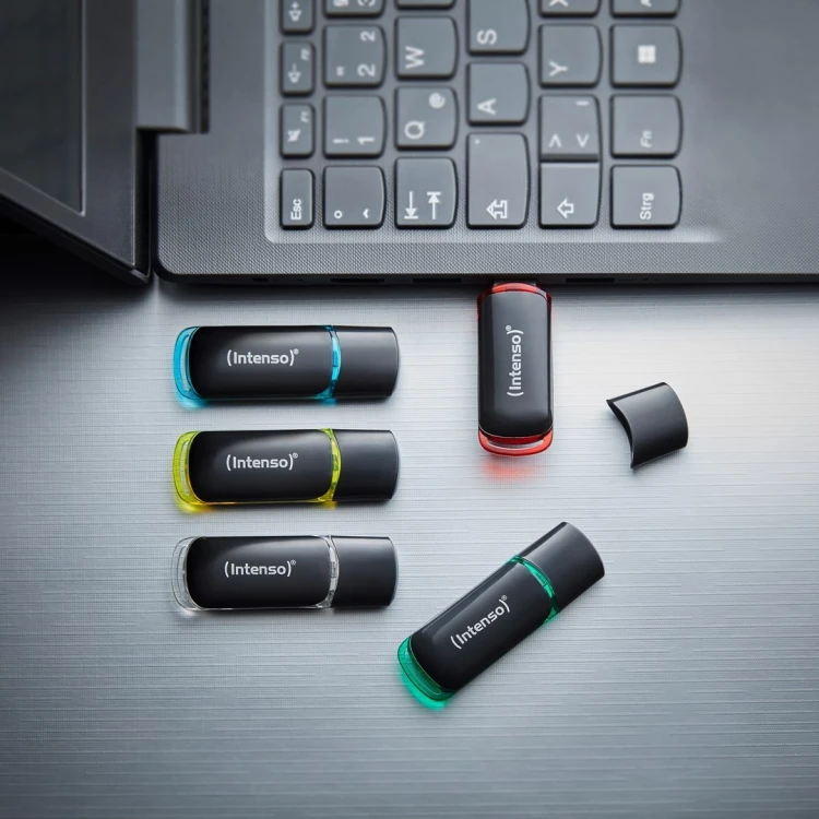 Intenso 3511595 pamięć USB 64 GB USB Typu-A 2.0 Czarny, Czerwony, Zielony, Przezroczysty, Żółty, Niebieski