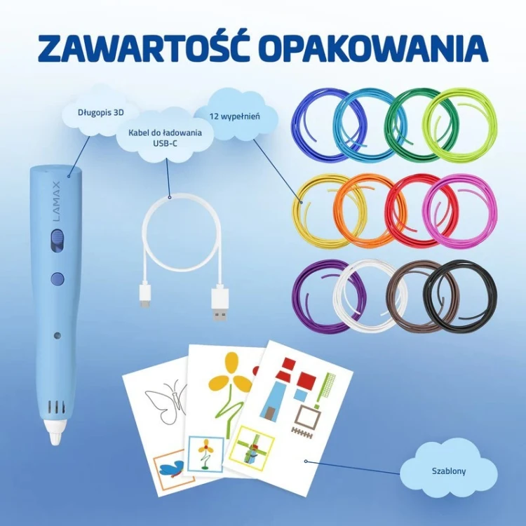 Długopis LAMAX ArtKid1 3D, blue