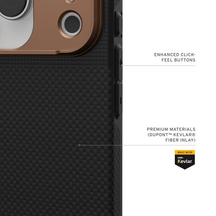 Urban Armor Gear 114555113985 pokrowiec na telefon komórkowy 16 cm (6.3") Grafitowy, Brąz