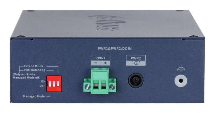 Dahua Technology CHS4210-8GT-110 przełącznik sieciowy Zarządzany L2 Gigabit Ethernet (10/100/1000) Obsługa PoE DIN rail Ciemny Niebieski
