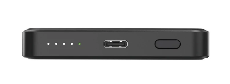 GEMBIRD POWERBANK Z ŁADOWANIEM BEPRZEWODOWYM 15W 5000MAH, CZARNY