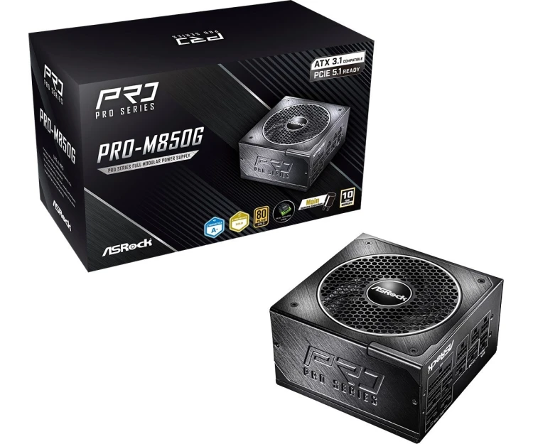 Zasilacz Asrock PRO-M850G 850W 80 PLUS Gold