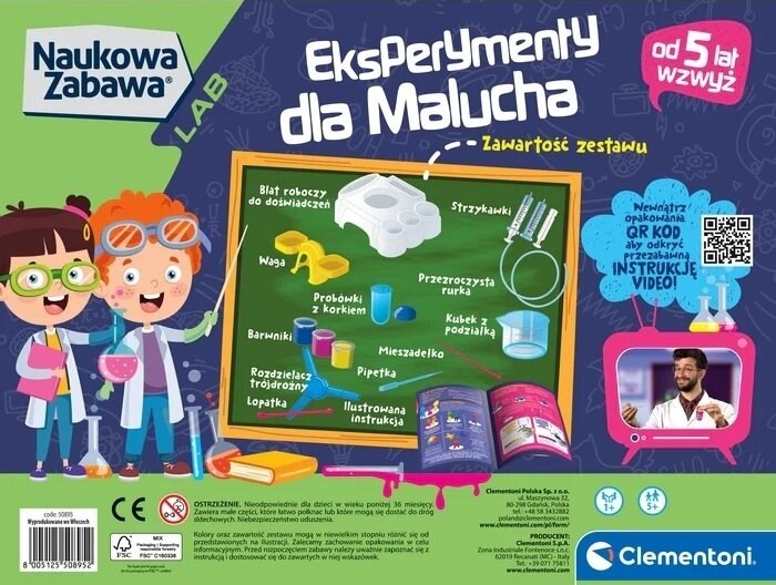Zestaw Clementoni - Eksperymenty dla malucha