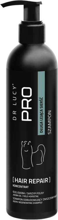 Szampon odbudowujący dla psów o długiej i lejącej sierści Dr Lucy Pro Hair Repair - 250 ml