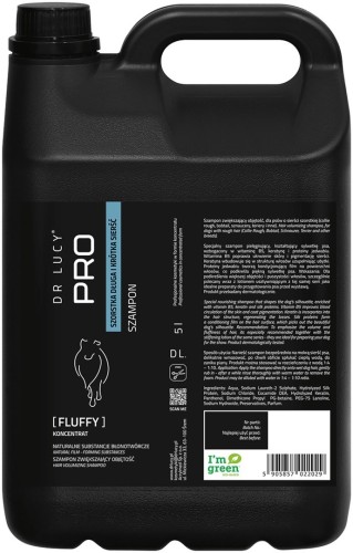 Szampon zwiększający objętość dla psów o szorstkiej sierści Dr Lucy Pro Fluffy - 5 l