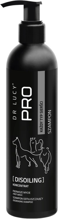 Szampon odtłuszczający dla psów o każdym rodzaju włosa Dr Lucy Pro Disoiling - 250 ml