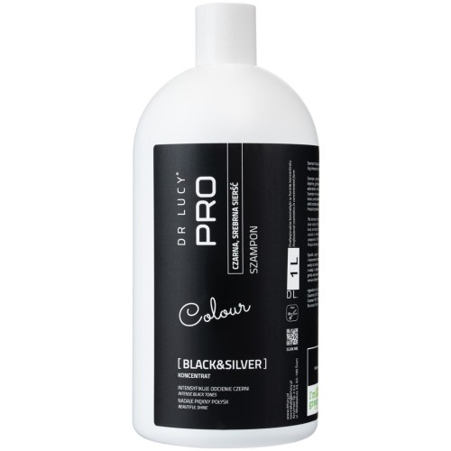 Szampon poprawiający kolor dla psów o czarnej i srebrnej sierści Dr Lucy Pro Black&Silver - 1 l