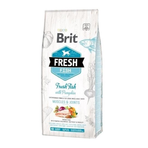 BRIT Fresh Muscles & Joints Ryba z dynią  - sucha karma dla psa - 12kg