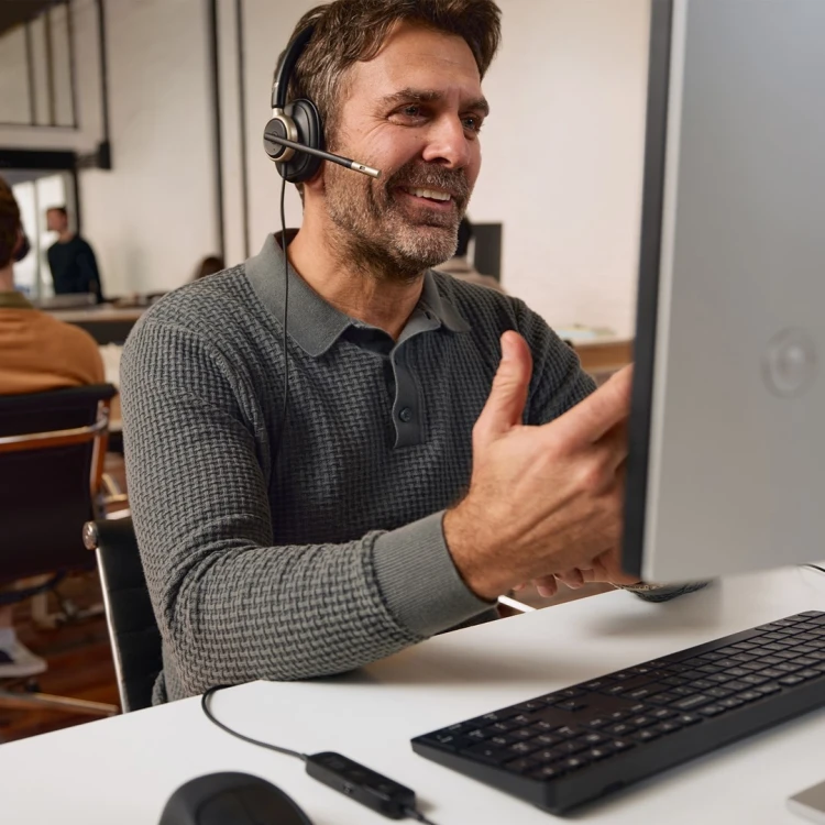 Słuchawki przewodowe HP Poly Mission 825 Stereo USB Wired Headset