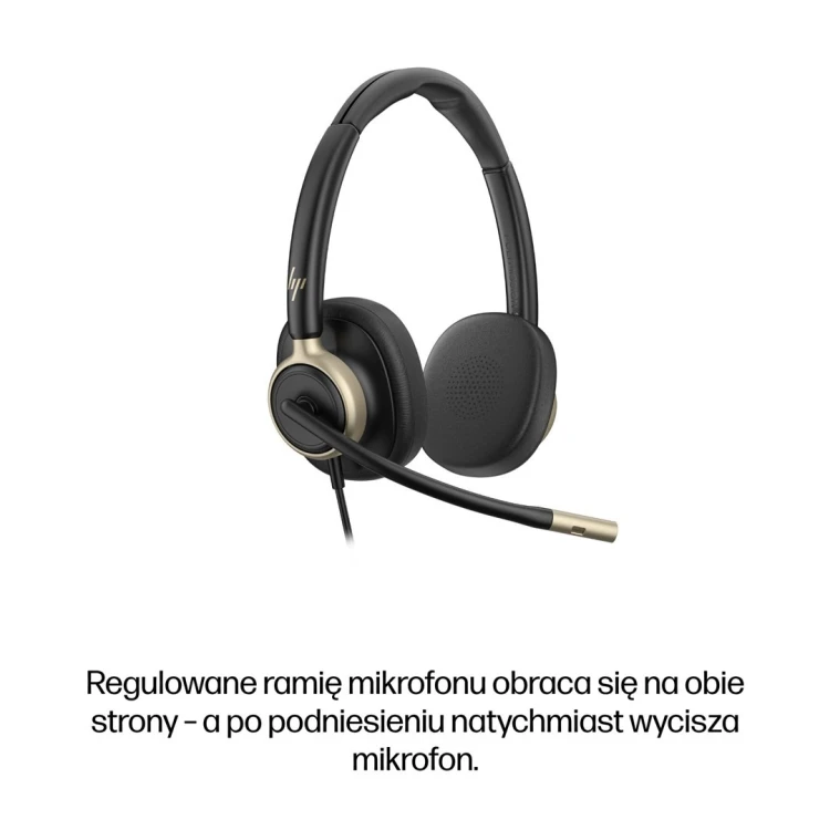 Słuchawki przewodowe HP Poly Mission 825 Stereo USB Wired Headset