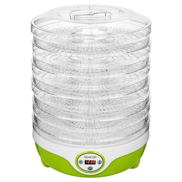 Sencor SFD 851GR odwadniacz żywności Jasnozielony, Przezroczysty 240 W