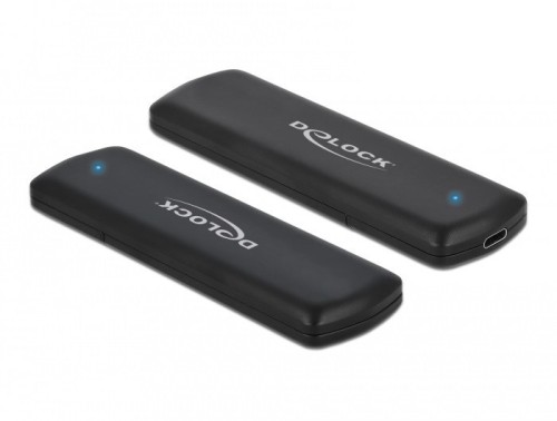 DeLOCK Obudowa zewnętrzna USB Type-C na M.2 NVMe PCIe lub SATA SSD - Beznarzędziowa